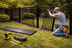Aluminum fence repair